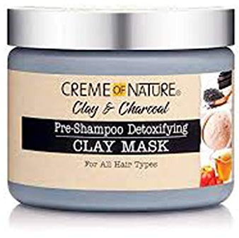 Creme of Nature Clay & Charcoal Pre Shampoo Detoxifying Clay Mask 326g
