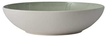 like. by Villeroy und Boch it's my match mineral Servierschale Leaf, dekorative Schüssel für jeden Tag, Premium Porzellan, grün, weiß, spülmaschienengeeignet