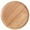 Plateau de service rond en bois grand plateau rond pour la décoration de la maison de nourriture de café de thé