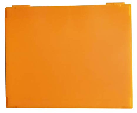 MUHWA Scientific Aufbewahrungsbox für Mikroskope, Kunststoff, 100 Plätze, Orange