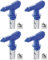 4 Pieces Reversible Spray Tips Reversible Airless Paint Sprayer Nozzle Tips Airless Paint Spray Guns Airless Sprayer Spraying Machine Parts for Homes Buildings Decks or Fences, Model 215,315,417,523
