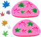 Antallcky 2 Stück Marihuana-Blatt, Kuchen, Fondant, Topf, Blätter, Silikonform für Cannabis, Unkraut, Hanf, Blatt, Thema, Kuchendekoration, Schokolade, Süßigkeiten, Polymer, Ton, Bastelprojekte, Rosa