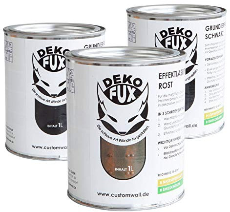 DekoFux Effektlasurset Rost 3 Liter, Farbe