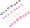 FRCOLOR 32pcs Toe Separators Silicone Nail Art Finger Separators Toe Stretcher Manicure Pedicure Tools for Toes Finger Relaxing Holding