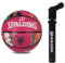 Spalding Damen Basketballball, Größe 6, marmoriert, Pink