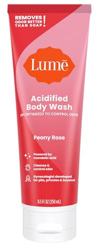 Lume Acidified Body Wash – 24-Stunden-Geruchskontrolle – entfernt Gerüche besser als Seife – feuchtigkeitsspendende Formel – formuliert ohne SLS oder Parabene – OB/GYN entwickelt – 240 ml