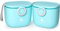 Termichy Milchpulver Portionierer, Milchpulver-Spender, 250g luftdichter tragbarer Milchpulver-Behälter für Reisen, mit Schaber und Löffel (Blau, 2 Stücke)