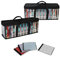 SILD DVD-Aufbewahrungsbeutel für Zuhause, Medien-Etui, Organizer, Tasche für 80 DVDs, schwarz, stapelbare DVD-Halter für BluRay/Filme/Media/PS4 Videospiele (2 Stück)