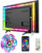 Daymeet Bandes lumineuses LED RVB à changement de couleur de 4 m pour rétroéclairage TV de 32 à 75 pouces, synchronisation avec la musique Bluetooth, bande lumineuse USB Dreamcolor pour chambre à