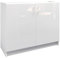 JD Greta Kitchen Base Cabinet – 1000mm – Base Kitchen Unit (Without Worktop) - White Gloss