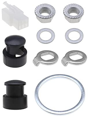 Create idea 1 Set E-Bike Hub Motor Nuts Bike Safety Washers Electric Bicycle Wheel Lock Nuts Motor Axle Bolt Screw for 250W-500W Motors with 12mm Shaft