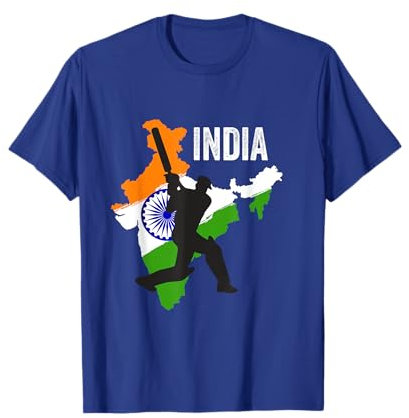 Indian Cricket Jersey India Cricket Team Lover Supporter T-Shirt