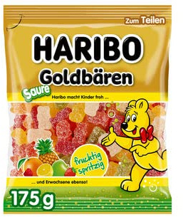 HARIBO Goldbären Sauer, 18er Pack (18 x 175g)