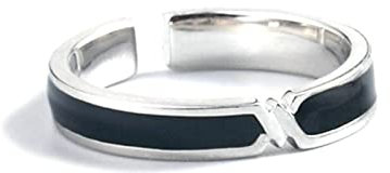 Aotiwe Ringe Paare, Zarte Ringe Liebe Unendlich Silber Schwarz 925 Silber Beste Freundin Geschenke