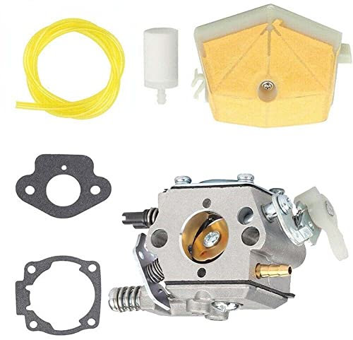 Luxuypon Juego de carburador apto para motosierra Husqvarna 50 51 55 61 254 257/261 262 WT-170 útil