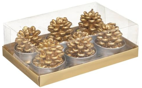 Feeric lights & christmas - Kerze teelicht tannenzapfen x 6 140 g