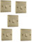 BG Electrical nab12 Single Light Switch, Antique Brass, 2-Way, 10AX - 5 Pack