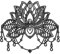 CREATCABIN Lotus Metall-Wandkunst-Dekor,Schwarze Blume,Wandbehang,Dekor,Eisendraht,Wandkunst,Silhouette,Skulptur,Dekoration,Schild,Ausgehöhlt,Minimalistisches Blumenornament Für Garten,Zuhause,26x23cm