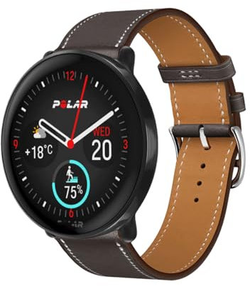 AireWiki Leder Armbänd Für Polar Ignite 3/ Ignite 2/ Ignite Armband Für Damen Weiches Herren Echte Ersatzband Uhrenarmband Kompatibel mit Polar Ignite 3/ Ignite 2/ Ignite (4)