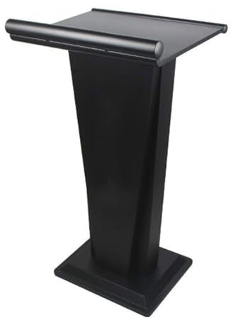 TsoLay Podien 105 cm Edelstahl-Podiumsständer, Präsentationspult, Bodenpodien, Empfangstheke für den Empfang mit Stehpult, Rednerpult Rednerpulte