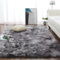 CHOSHOME Teppich Wohnzimmer Shaggy Teppich Hochflor Teppich Schwarz Langflor Teppich Kinderzimmer Modern Batik Teppich Jugendzimmer Flauschig Teppich Groß Dunkelgrau/Schwarz 200X290CM
