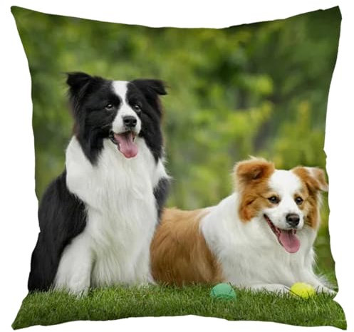 Kufutee Cuscino personalizzato con foto 45,7 x 45,7 cm, cuscino fotografico personalizzato con immagine/testo, decorazione per la casa, compleanno, Natale, anniversario, regalo di San Valentino,