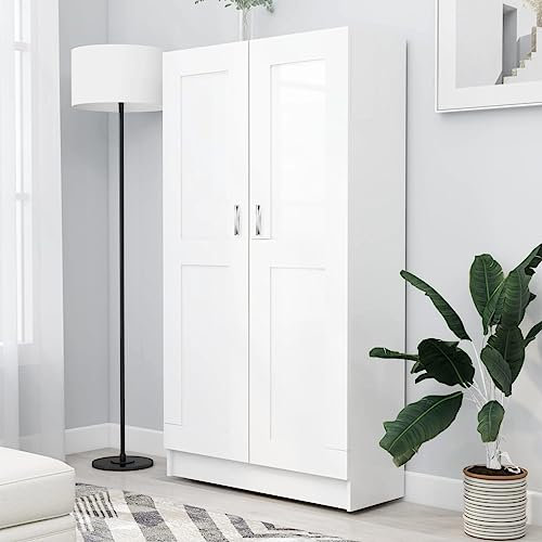 ZQQLVOO Bücherschrank Weiß,Aktenregal,Regal für das Wohnzimmer,Dekorative Regale,Regal für das Wohnzimmer,Spielzeug-Regal,Business-Regale,für Wohnzimmer,Flur,82,5x30,5x150 cm Holzwerkstoff