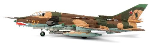 FMOCHANGMDP Flugzeug Legierung Modelle, 1/72 Skala Russian Air Force Su-17 Attack Aircraft Modelle, Spielzeug und Geschenke für Erwachsene, 10.2Inch x 5.5Inch