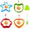 KASESSS 6 Stück Silikon Spiegeleiform Set, Spiegeleierformen für Die Pfanne, Multi-Style Pancake Form, Spiegeleier Form mit Griffen, Eierringe, Eierform für Die Pfanne mit Bürsten und Fäustling