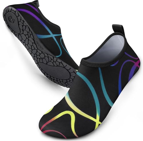 SIMARI Wasserschuhe Damen und Herren, schnelltrocknend, Barfuß, für Outdoor, Strand, Schwimmen, Sport, Yoga, Schnorcheln, SWS001