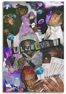Lil Uzi Vert Persönlichkeit Design Charakter Kreatives Poster Berühmte Film- und Fernsehfiguren Popmusik Figuren Poster Dekoration Leinwand Kunst Dekoration Druck Unterschrift Foto Wohnzimmer