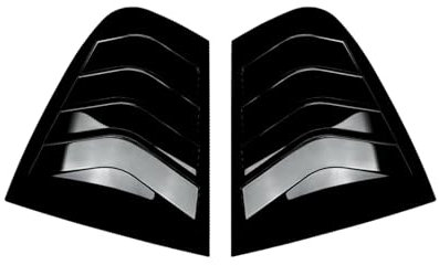 FIXCOR Lunas Delanteras Embellecedor De Persiana De Ventana Lateral Trasera Coche Cubierta Ciega De Parabrisas para B&MW Serie 3 F30 318i 320i 325i 2013-2019(Gloss Black)