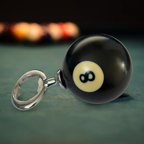 SPORTGIFTZ 8 Ball Bottle Opener Unique Pool Ball Design Durable and Stylish Bar Accessory for Beer and Soda Bottles for Billiards and Sports Lovers