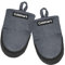 Cuisinart Mini Oven Mitts – 5.5” x 7” Heat-Resistant Kitchen Mitts for Oven with Non-Slip Neoprene Palm, Cotton Filling, and Fabric Loop – Durable Oven Mitt Set for Cooking & Baking (Chambray)