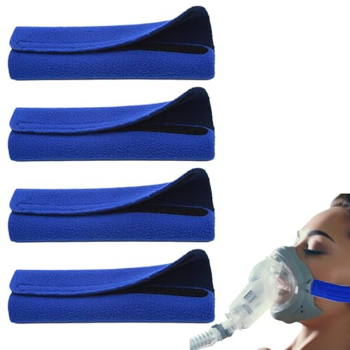 CPAP Gurtpolster 4 Stück CPAP Komfortpolster,CPAP Gurt Komfort Pads,CPAP Zubehör Wird verwendet, um Stress abzubauen,Hautreizungen vorzubeugen und Wangenrötungen und Vertiefungen zu Reduzieren