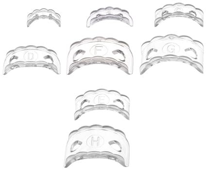 8 Pack Multifuntional Rings Size Adapters Soft Silicone Inserts Assorted Sizes Rings Adjusters for Various Rings Types