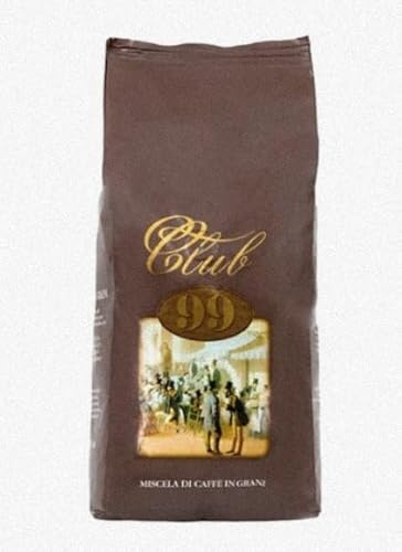 Caffè Guglielmo Club99 Premium Italian Coffee Beans, Miscela Di Caffe in Grani, Brown