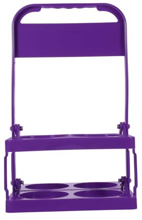 SWOOMEY Faltbarer Bierträger Tragbare Bierhalterung Aus Kunststoff Mit Griff Für Zuhause Bar Und Picknick Für Festivals Und Veranstaltungen Tiefviolett Für Mehrere Flaschen