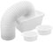 jojofuny 1set Indoor Dryer Vent Kit Dryer Connector Hose for Efficient Lint Collection and Dirt Filtration for Tumble and Condenser Machines