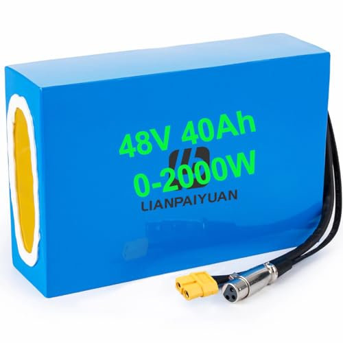 EXECYC Litio Battery 48V 40Ah per 500W 1000W 1500W 2000W Ebike Bicicletta elettrica e-scooter Triciclo kit di conversione ebike