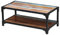 Eleganz Couchtisch Massivholz Altholz mit Stahlrahmen - Wohnzimmer Tisch aus nachhaltigem Material, robust & langlebig für Moderne Innenräume
