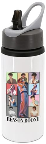 New Spirit Original Boxes design Benson Boone, water bottle with handle attatchment drinks cup water bottle refill cute fun