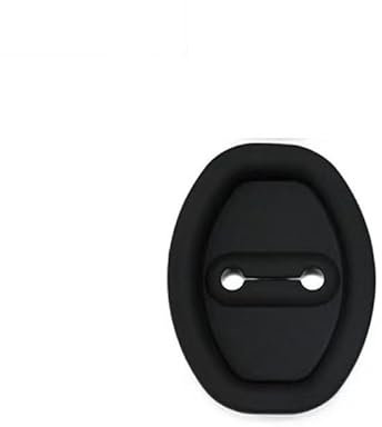 LASEFD Car Door Lock Latches Cover Protector For Audi A6 C7/A6 C7 Avant/A6 C8/A6 C8 Avant/A7 Sportback 1995-2023 2024, 8PCS Car Silicone Door Latch Protective Cover, Silent Shock Pads,Black