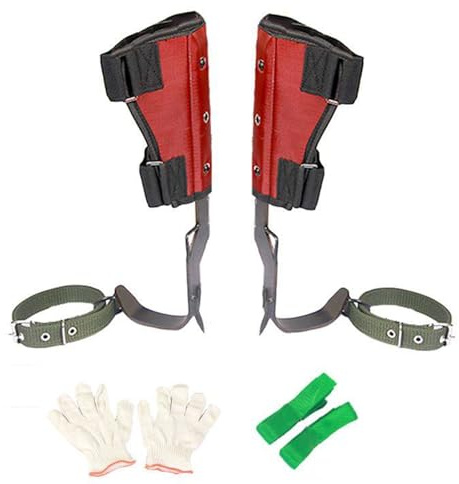 Vllentin Scarpe da Arrampicata sugli Alberi,Ramponi per Arrampicata sugli Alberi,Ramponi per Alberi Professionali,Antiscivolo,Attrezzatura per Arboricoltura,per Lavori di Alberi