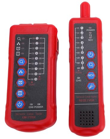 Sorandy Ethernet Cable Tester, Network Cables Tester Kit, RJ11 RJ45 with QC NCV Wire Tracer, Ideal for CAT 5 CAT 6 Cables