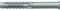 Fischer SXR Tassello nylon grigio senza vite, 100 pezzi, 8 x 120 mm, 506199