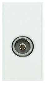 Click New Media MM410WH White Television/Coaxial Socket Module