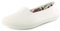 Platino Eleanor Shoes for Women - Slip On Trainers for Women Available in White, Navy & Grey, Comfortable and Breathable Womens Summer Shoes with Elasticated Gusset White 4 UK