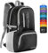 ZOMAKE Leicht Faltbarer Rucksack 35L Packbare Backpacks,Kleiner Rucksäcke Wanderrucksack Wasserdicht Rucksäcke für Damen Herren Outdoor Wandern(Schwarz)