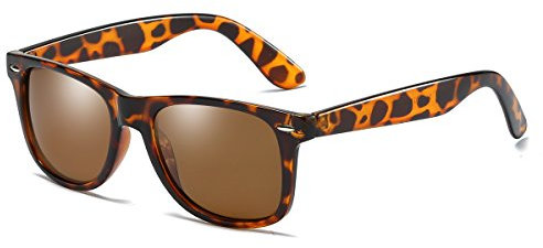 ROCF ROSSINI Polarisiert Herren Sonnenbrille für Damen klassisch Retro Sonnenbrillen Männer und Frauen Vintage Anti Reflexion UV400 Schutz - Unisex (Schildkröte/Braun)